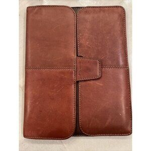 Natural Oiled/ Leather Targus Hughes Portfolio iPad Case Brown